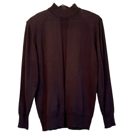 VTG Ciao LTD Ancora Women’s Sweater Size Large Wool Blend Mock Neck Classic - Picture 1 of 12